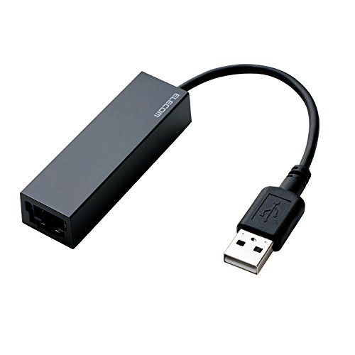 【3個セット】ELECOM USB2.0 LANアダプター / EDC-FUAシリーズ ブラック ネットワーク機器 ケーブル長 エレコム アダプタ 周辺機器 高品質