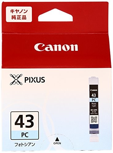 【4個セット】CANON インクタンク BCI-43PC フォトシアン カートリッジ インクカートリッジ 純正 キヤノン プリンターインク 純正インクタンク インク トナー トナーカートリッジ キャノンインク プリンター 純正品 キヤノン純正品 純正インク シアン 高品質