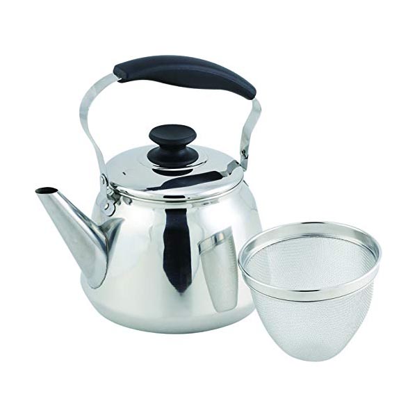 【3個セット】 パール金属 広口 ケットル 3.0L 茶こしアミ付 18-8 ステンレス製 IH対応 フレッティIII HB-5646 ガス対応 茶漉し 茶こし付き 麦茶 オール熱源対応 やかん ステンレス 湯沸かし 大容量 ガス オール熱源 シルバー 高品質
