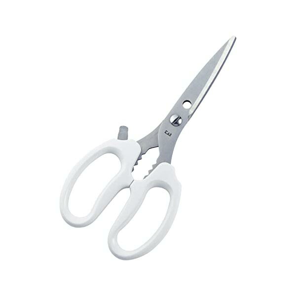 【10個セット】 貝印 KAI 多機能 キッチン ハサミ 鋏 缶 フタ起こし ペットボトル フタ開け 付 ホワイト KITCHEN 日本製 DH8001 調理 料理ばさみ 新生活 アウトドア キャンプ 一人暮らし ステンレス 便利 キッチンバサミ オープナー 高品質