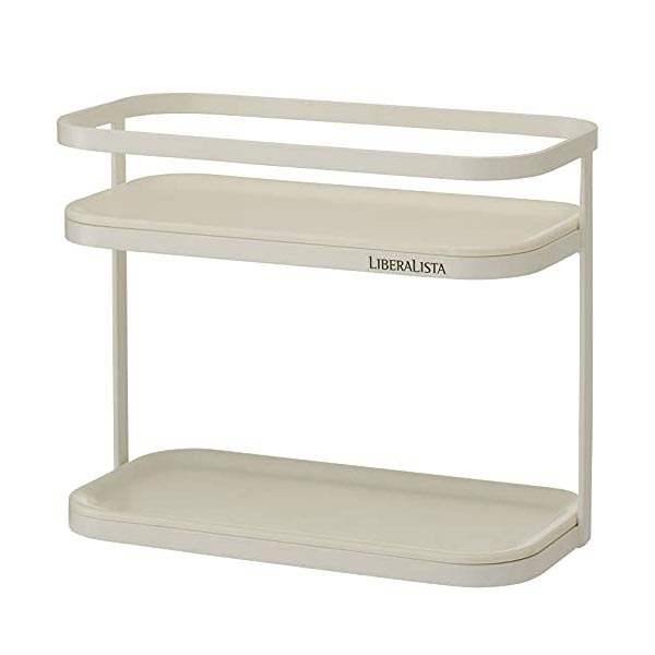 【3個セット】 リス 調味料ラック レギュラー2段 ホワイト 23.5×11.6×18.5cm リベラリスタ 家庭用品 整理 店舗 デザイン 黄色 収納 スリム 砂糖 小型 キッチン 調理 品番 レッド 保管 レギュラー 収納ラック ブラック 日用品 人気商品