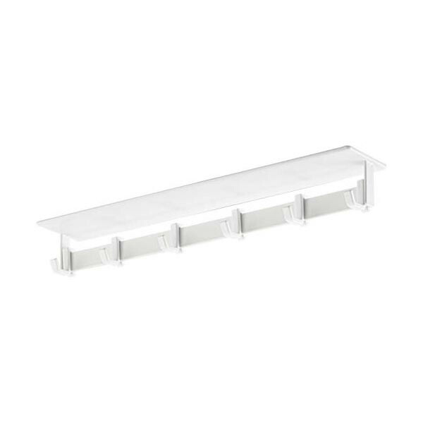 【10個セット】 山崎実業 Yamazaki マグネット レンジフードフック ホワイト 約W28XD5XH3.5cm プレート Plate キッチンツールフック 可動式フック 4841 容器 省スペース 吊り下げ 水廻 整理 収納 キッチン整理用品 人気 高品質