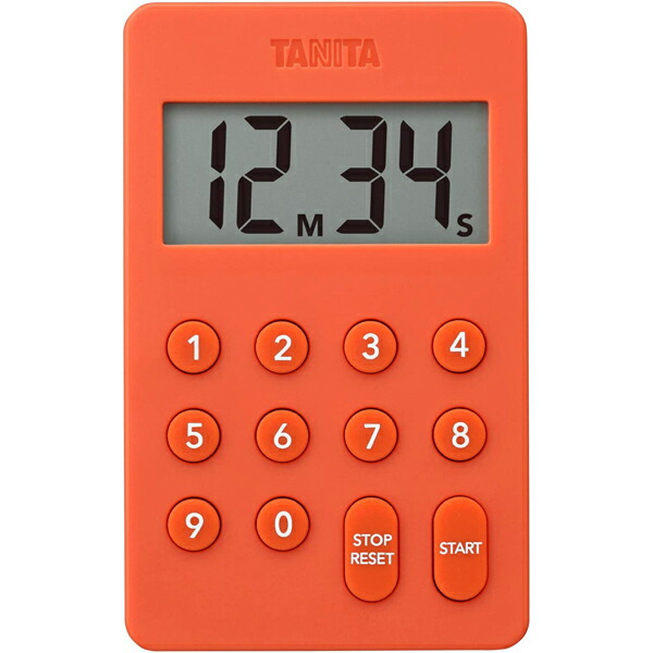 【5個セット】 タニタ TD-415 デジタルタイマー オレンジ タイマー TANITA 簡単 計測 松吉医科器械 デザイン プレゼント スポーツ キッチン 品番 かわいい ブラック キッチン家電 デジタル 調理小物 マグネット付き おしゃれ カラー 高品質