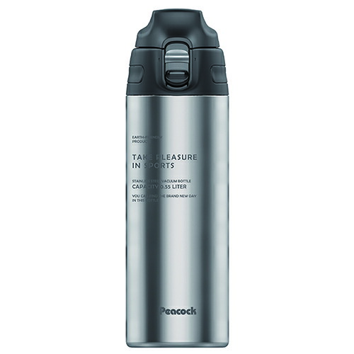 【10個セット】 ベストコ AJC-MA55MC マグボトル 550ml マットクリア ステンレスボトル ストレートドリンク 保冷専用 ワンタッチオープン AJC-MA55 MC Bestco 直飲み 通学 スポーツ 中学生 子供 保冷 保温 ボトル 小学生 人気商品