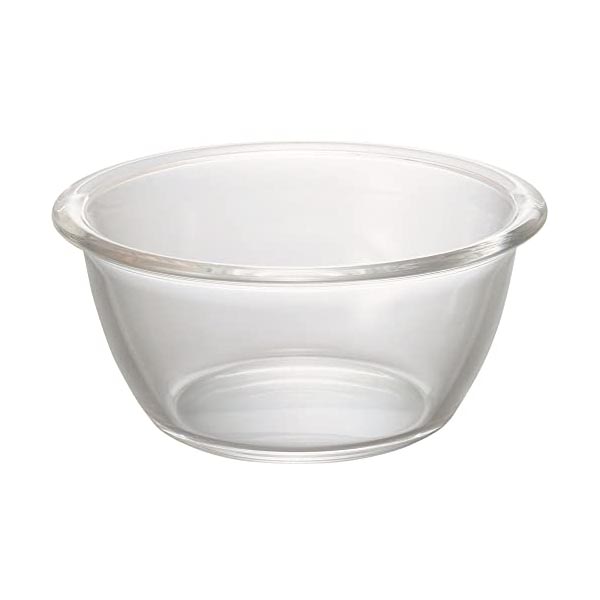 【10個セット】 HARIO ハリオ 日本製 耐熱ガラス製 サラダボウル 300ml BUONO kitchen HSB-30-BK クリア 人気商品 4,734円