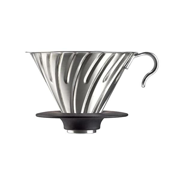 【2個セット】 HARIO ハリオ V60メタルドリッパー 食洗機対応 シルバー 1-4杯用 日本製 VDMR-02-HSV コーヒードリッパー 丈夫 プレゼント ライフスタイル ドリッパー キッチン ダイニング お祝い 軽い ステンレス製 高品質
