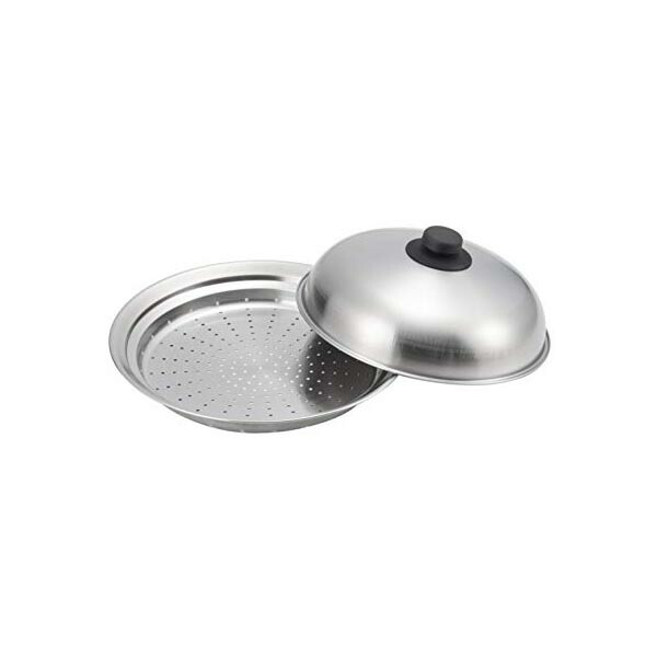 【5個セット】 ヨシカワ Yoshikawa 蒸し器 シルバー 全長28.8×全幅28.8×高さ11.6cm フライパン 燕三条 簡単 蒸し鍋 スチーマー 美味彩菜 キッチン 蒸しプレート 調理 ストア せいろ 茶碗蒸し ステンレス製 日本製 台所 人気商品