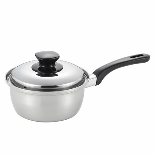 【5個セット】 ベストコ SJ-3144 IH 片手鍋 ソースパン ステンレス 3層鋼 16cm ミラスティ Bestco ヨシカワ ガス火 なべ ふた付き ステンレス製 日本製 蓋付き オール熱源対応 ガス火対応 フタ付 ステンレス鍋 片手なべ 調理鍋 人気商品