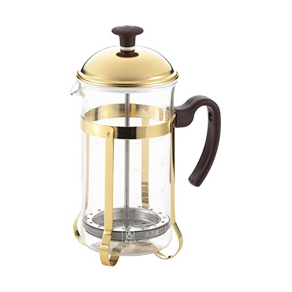 【2個セット】 ヨシカワ コーヒープレス ティーサーバー 750ml フレンチプレス 5杯 目盛り付き 日本製ガラス モカブラウン SJ3306 食器 グラス かわいい 日本製 コーヒーサーバー サーバー 耐熱ガラス おしゃれ ガラス容器 コーヒー用品 人気商品