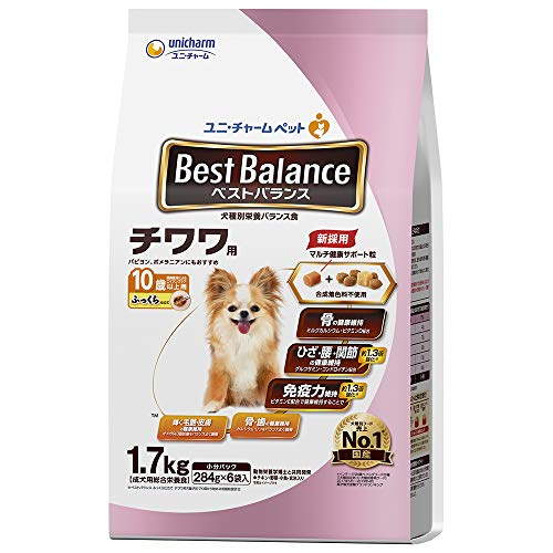【4個セット】 ベストバランス ふっくら仕立て チワワ用 10歳以上用 1.7kg 厳選素材