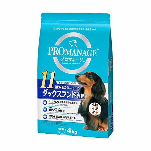 マースジャパンリミテッド プロマネージ ドッグフード 犬種別 11歳からのミニチュアダックスフンド専用 シニア犬用 4kg ダック 種 イヌ シニア ミニチュア・ダックスフント ドライフード マースジャパン シニア犬 総合栄養食 高齢犬 厳選素材 価格は1個のお値段です