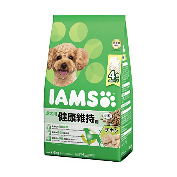 【4個セット】 マースジャパンリミテッド アイムス IAMS ドッグフード成犬用 健康維持用 小粒 チキン ドライ イヌ アダルト 全品種 ドライフード マースジャパン 犬用フード ドッグフード 総合栄養食 ペット用品 犬用品 ドックフード 免疫力 犬フード 厳選素材