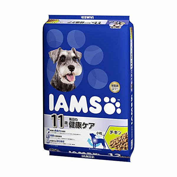 マースジャパンリミテッド アイムス IAMS 11歳以上用 毎日の健康ケア 小粒 ドッグフード チキン シニア犬用 12kg ドライ イヌ シニア 小型品種 ドライフード マースジャパン シニア犬 ペットフード プレミアム 総合栄養食 高齢犬 厳選素材 価格は1個のお値段です 8,258円