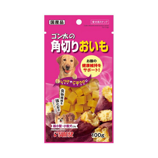 【20個セット】 マルカン ゴン太 ゴン太の角切りおいも 100g ドッグフード ドックフード MARUKAN 犬用スナック 犬用おやつ カルシウム ペット用品 犬用品 おやつ ペット館 ジャーキー スナック サンライズ 国産 サンライズ 正規品 ドッグ 食物繊維 フード 厳選素材