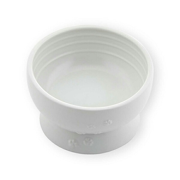 【10個セット】 猫壱 猫用 脚付ウォーターボウル 日本製 ホワイト 猫用食器 ペット用品 ハッピーダイニング レギュラー 水飲み 陶器 食器 厳選素材