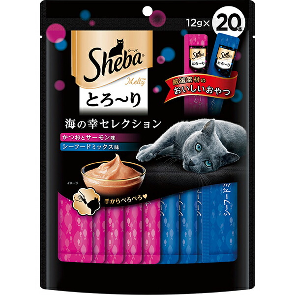 【6個セット】 マースジャパンリミテッド シーバ Sheba 猫用おやつ とろ~り メルティ 海の幸セレクション パテ ネコ 全年齢 全品種 とろ りメルティ マースジャパン キャットフード ドッグフード おやつ トッピング スナック ペースト とろーり キャット 厳選素材