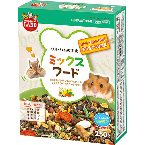 【10個セット】 MR-546リスハム主食 ミックス 250g 株 マルカン 厳選素材