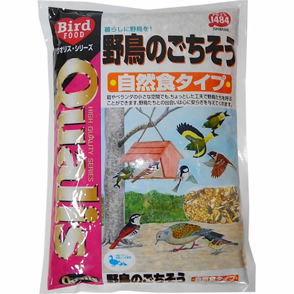 【12個セット】 ペッズイシバシ クオリス 野鳥のごちそう 1.3kg 鳥用フード 厳選素材