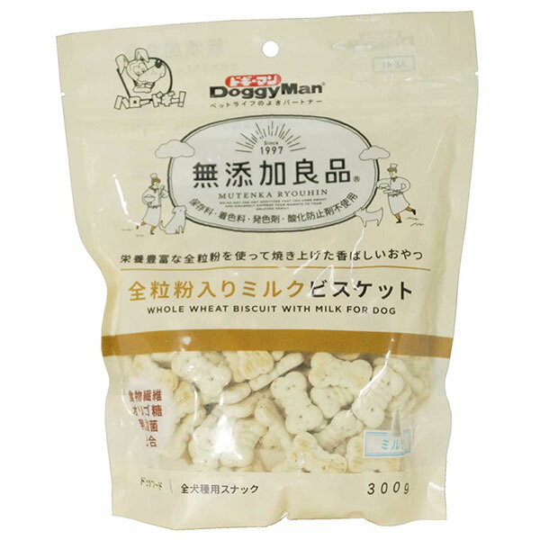 【12個セット】 ドギーマン 無添加良品 全粒粉入りビスケット 300g おやつ 全犬種 成犬 ドギーマンハヤシ 犬用おやつ ドッグフード ペット用品 ビスケット スナック 犬おやつ 無添加 フード 超小型犬 犬用 ミルク ミルクビスケット 厳選素材
