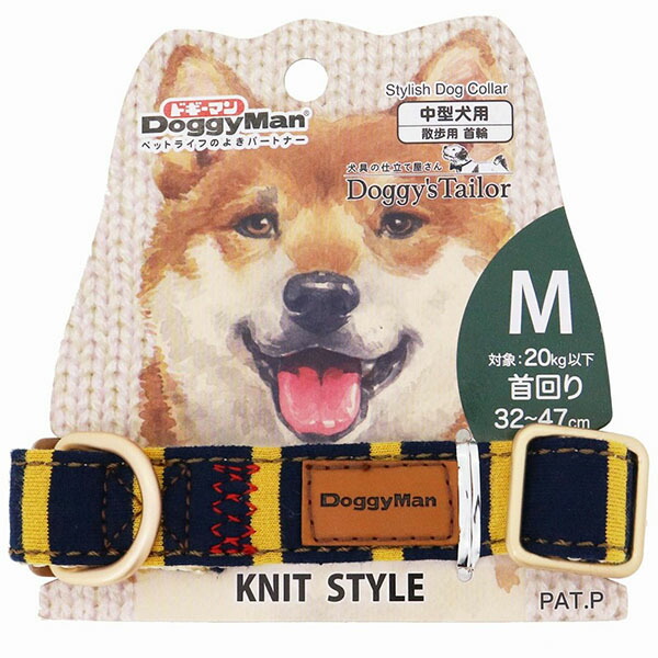 【12個セット】 ドギーマンハヤシ 用品営業部DT いぬ のくびわMニットY/ NV 厳選素材