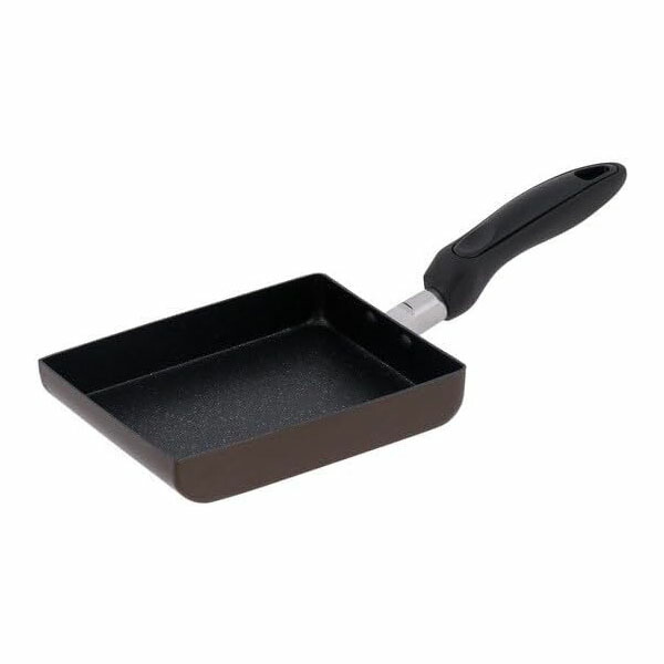 【5個セット】ベストコ 調理の相棒 ガス火エッグパン13×18cm/ブラウン ND-634 高品質