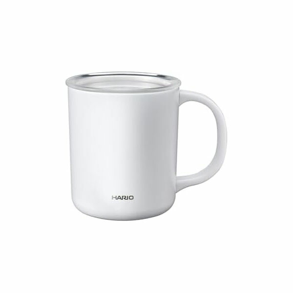 【5個セット】HARIO ハリオ セラミックコーティング 真空二重保温マグ ホワイト 350ml フタ付き CMG-350-W 高品質