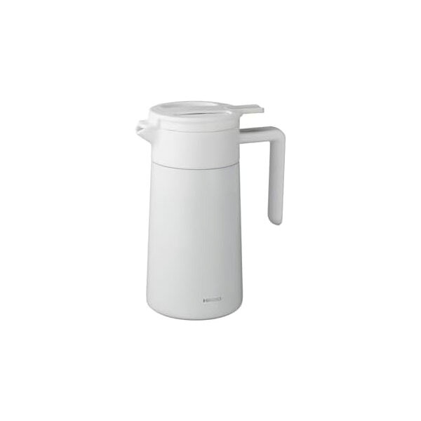 HARIO ハリオ セラミックコーティング 真空 二重 保温ポット 実用容量 600ml コーヒーサーバー ホワイト CHP-600-W 高品質