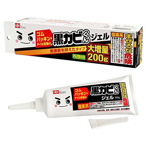 【10個セット】 レック LEC 激落ちくん 黒カビくん カビとりジェル 200g ヘラ付き C00092