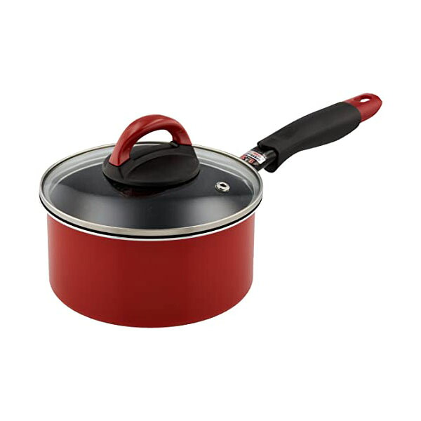 【10個セット】 Bestco ベストコ IH 片手鍋 ソースパン 16cm レッド ブラック ND-3165 パスト ヴォーナ