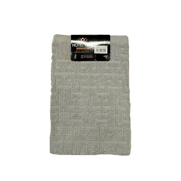 【10個セット】 ハヤシ 林 (Hayashi) フェイスタオル2枚組 ホテルタイプ バラエティカラー5 34×80cm グレー FO801429