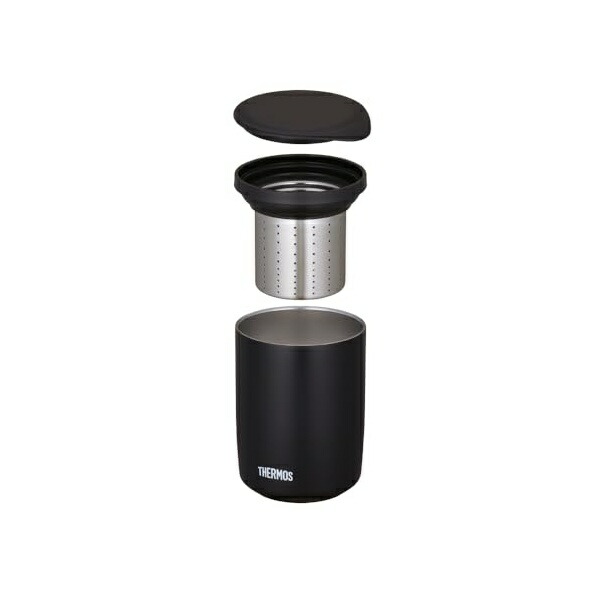 【10個セット】 サーモス 茶こし付き 真空断熱ティータンブラー 500ml ストーンブラックJTB-500FI STB