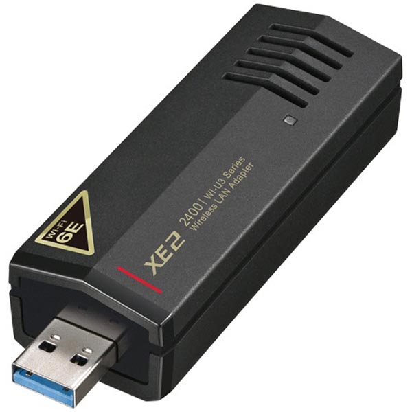 【2個セット】 バッファロー WI-U3-2400XE2 11ax/ac/n/a/g/b 無線LAN子機内蔵アンテナタイプ ドライバー内蔵 高品質