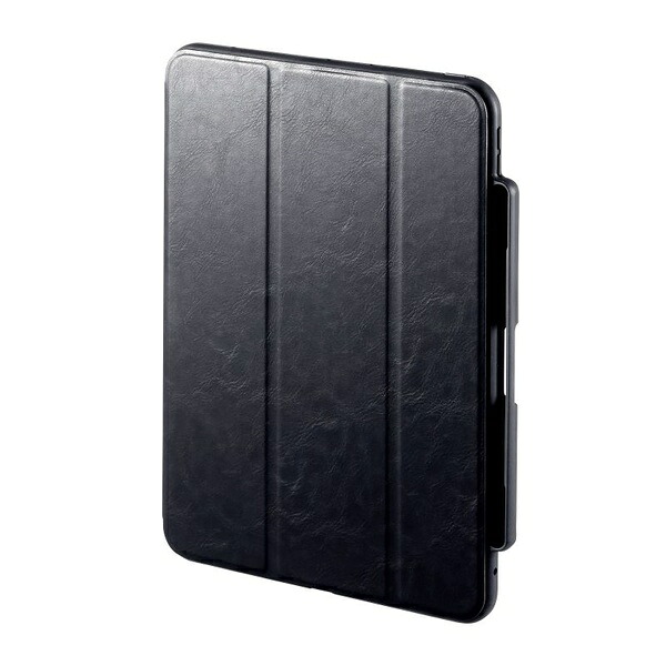 サンワサプライ PDA-IPAD1714BK2 iPad Air 11インチ M3/2025 M2/2024 用ケース タッチペン収納ポケット スタンド機能付き ソフト