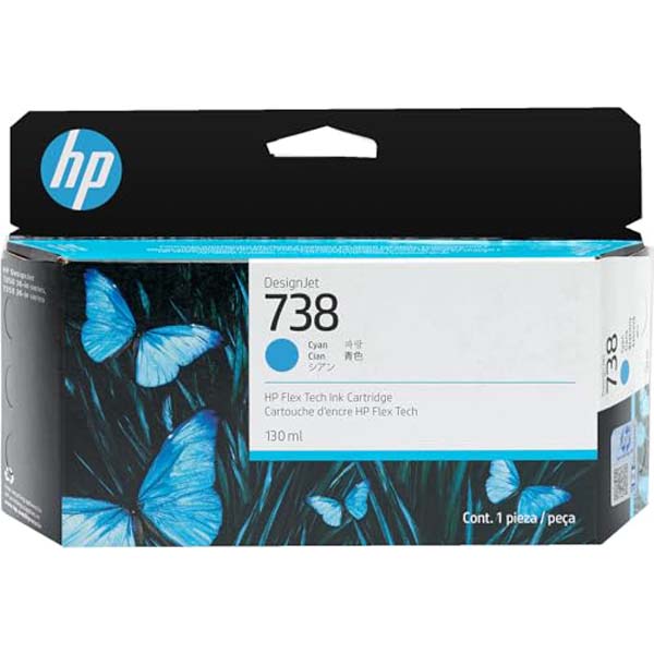 HP HP738 インクカートリッジ シアン 130ml 高品質