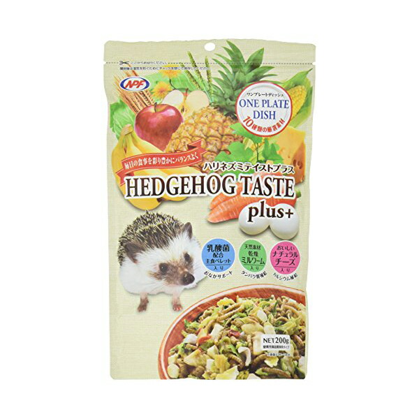 【24個セット】 ナチュラルペットフーズ ハリネズミテイストプラス 200g 小動物 チーズ ハリネズミ 全年齢 ペレット テイストプラス 小動物用品 ペットグッズ ペットフード 栄養補給 補助食品 おやつ エサ 小動物フードの主食 ハリネズ フード ペット 食品 厳選素材｜むさしのメディア 店