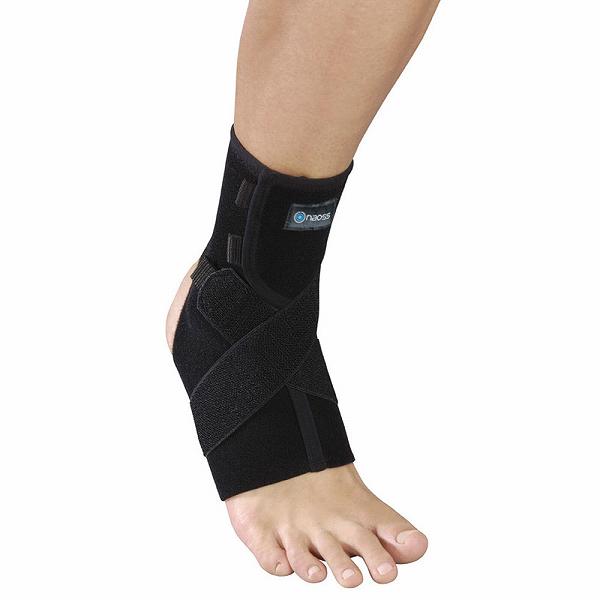 【3個セット】 アンクルレスキュー クロスサポート 足首用サポーター ブラック Lサイズ ノーブル 丸光産業|むさしのメディア 店