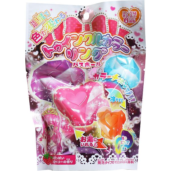 【24個セット】 トゥインクルカラーリングバスボール あまずっぱいストロベリーの香り 発泡タイプの入浴料 1個入 雑貨 マスコット アクセサリー 子ども会 バスボール 子供用 キャラクター 水遊び 入浴料 バスグッズ キッズ 入浴 チャーム リフレッシュ｜むさしのメディア 店