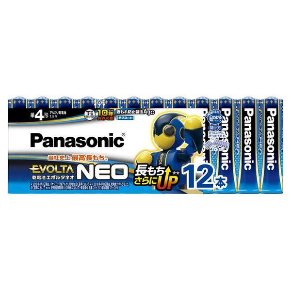 【10個セット】 パナソニック LR03NJ/12SW 単4形乾電池 「エボルタネオ」 12本パック LR03NJ/12SW｜むさしのメディア 店