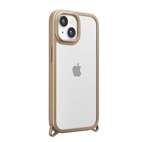 【5個書き割り】 PGA PG-23APT02BE iPhone15 クリアタフケース Premium Style ベージュ PG23APT02BE