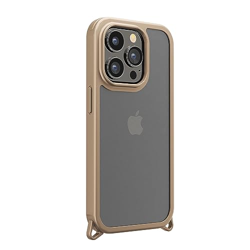 【5個書き割り】 PGA PG-23BPT02BE iPhone15Pro クリアタフケース Premium Style ベージュ PG23BPT02BE