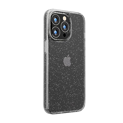 【5個書き割り】 PGA PG-23BPT13WH iPhone15Pro グラデーションハイブリッドケース Premium Style ラメ・白いこと PG23BPT13WH