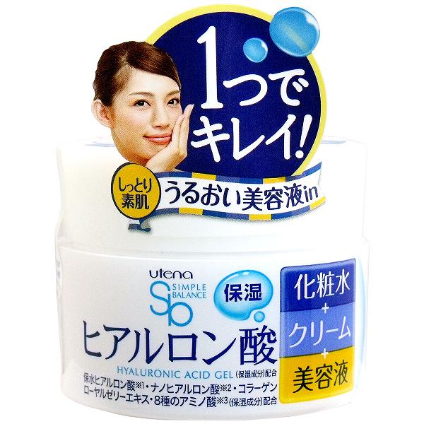 【10個セット】 ウテナ シンプルバランス うるおいジェル 100g ヒアルロン酸 潤い 配合 バランス ジェル クリーム 保湿ジェル スキンケア 保湿 ウォーター モイストジェル フェイスケア プチプラ 化粧水 ローヤルゼリー シンプル 基礎化粧品｜むさしのメディア 店