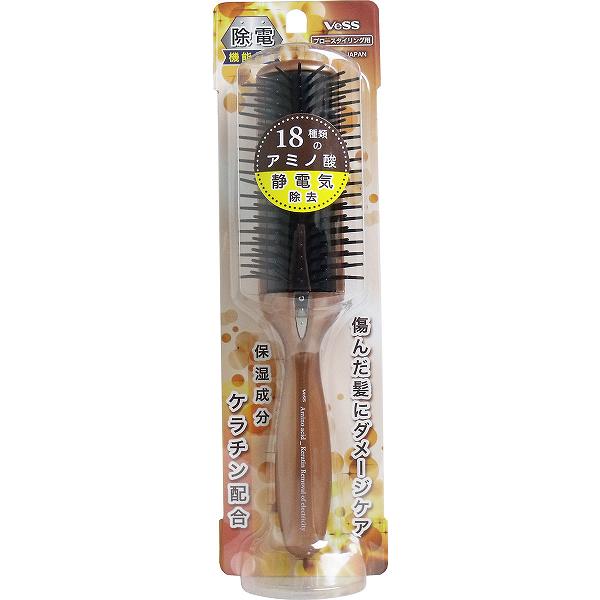 【15個セット】 アミノ酸(ケラチン配合) 除電ブラシ ブロースタイリング用 AKJ-1000 女性 切れ毛 ダメージケア 美容師 レディース ヘアケア 潤い 業務用 朝ブラ 防止 傷んだ髪 ブロー サラサラ 艶髪 男性 保湿 夜ブラ ブラッシング ヘアブラシ|むさしのメディア 店