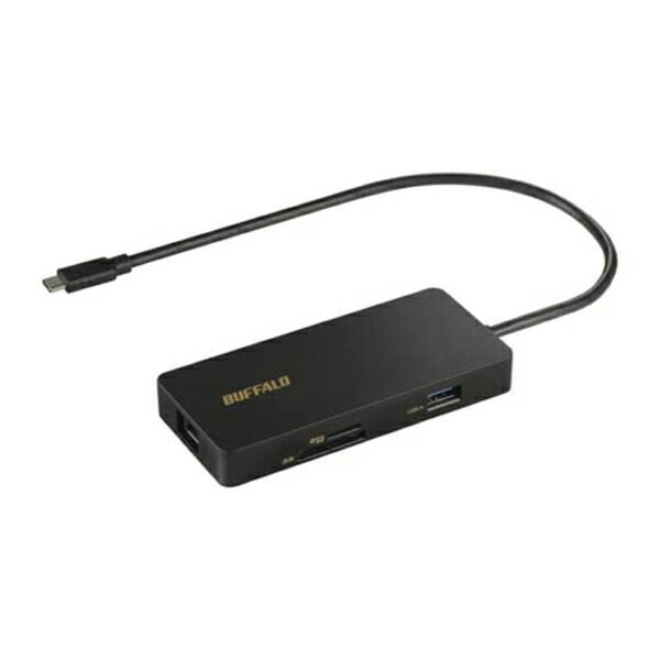 バッファロー LUD-U3-CGCBK Type-C接続ドッキングステーション PD対応CR付 ブラック コンパクト BUFFALO 高品質