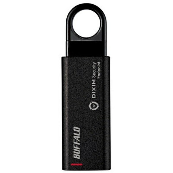 バッファロー RUF3-KEV32G-BK セキュリティー USBメモリー 32GB USB3.2 Gen1 DiXiM Security Endpoint搭載 ウイルスチェック パスワードロック ノック式｜むさしのメディア 店