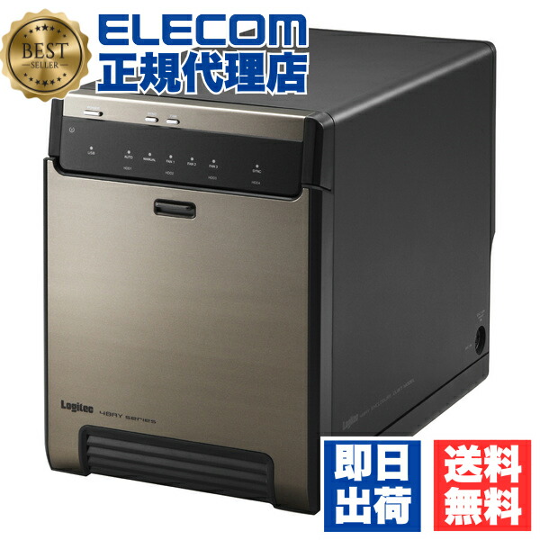 【正規代理店】 エレコム LGB-4BNHUC USB3.1（Gen2）対応 4bay HDDケース ガチャベイシリーズ 2.5インチ 用 マウンタ標準搭載 FAN回転数コントロール可能 RoHS指令対応 ブラック Windows11 対応 1年保証 高品質｜むさしのメディア 店 17,549円