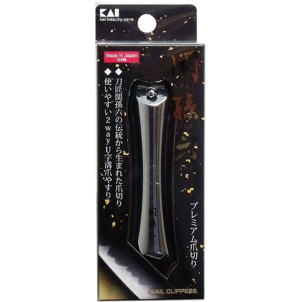 【5個セット】 関孫六 プレミアム爪切り タイプ102 HC-3502 曲線刃 高級 衛生用品 高級感 カーブ メディカル 理美容用品 ステンレス刃 耳掻き エチケット 爪やすり 身だしなみ ニッパー よく切れる ネイルケア 高品質 爪きり 日本製 貝印 美粧｜むさしのメディア 店
