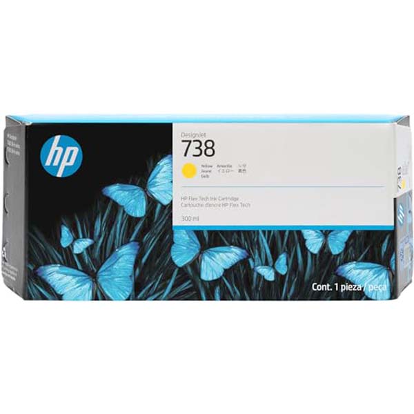 HP HP738 インクカートリッジ イエロー 300ml 高品質｜むさしのメディア 店