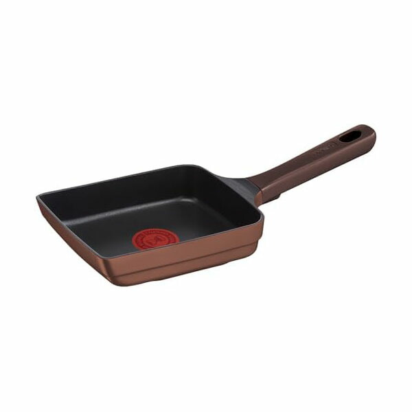 【5個仕掛ける】ティファール 卵細胞焼き器 14×18糎 IH 屁っ放り火相応う PFOAなどの有毒物不当て嵌める こびりつきにくさ持ちこたえる IHチタン・エクセレンス モカ エッグロースター 赤銅色 G61518 高品質