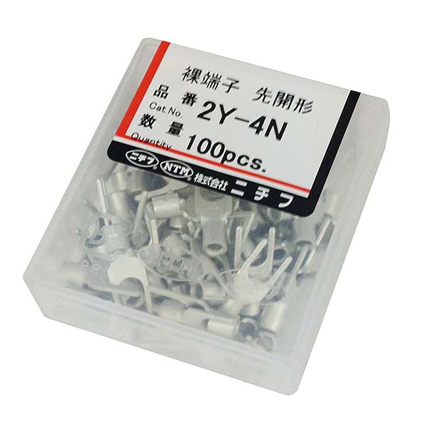 【10個セット】 ニチフ 2Y-4N Y型端子 (2Y-4N/100個入り)